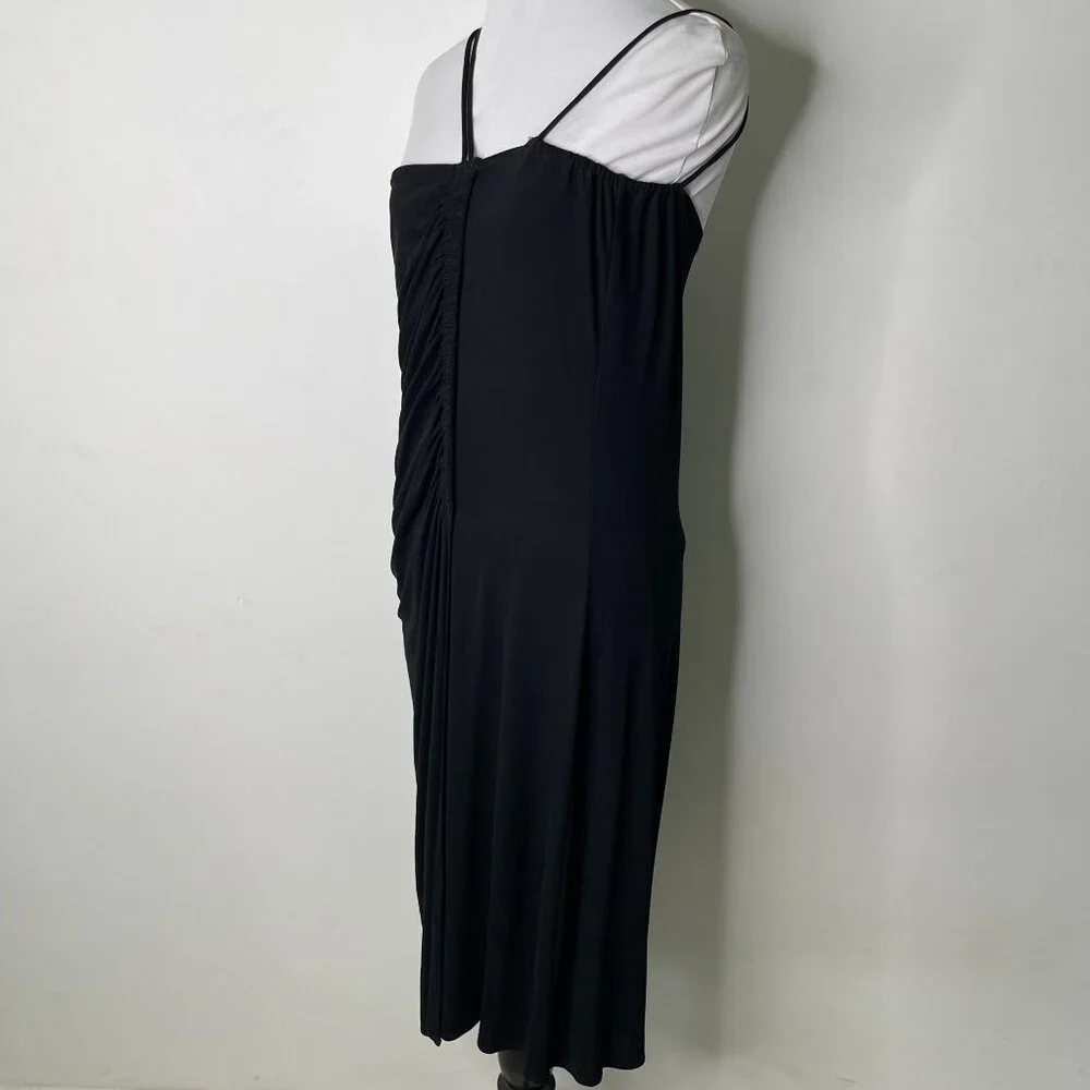 Vintage MARTIN MARGIELA Women's Black Spaghetti Straps Ruffled Mini Dress 42 IT - Picture 5 of 12